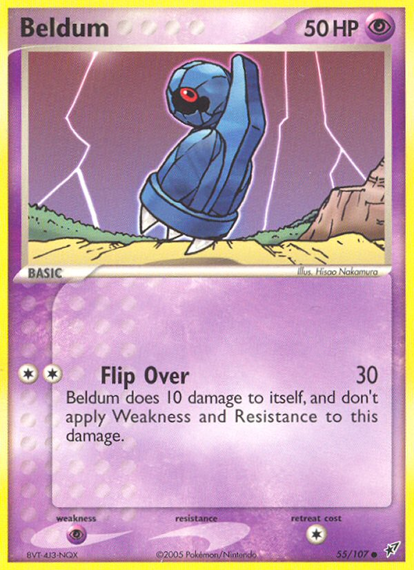 Beldum (55/107) - Deoxys Pokémon Card