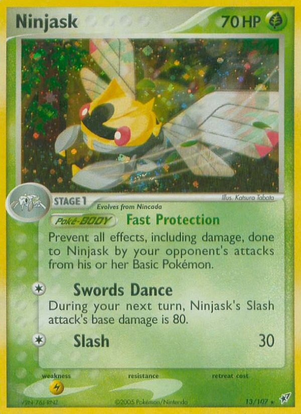 Ninjask (13/107) - Deoxys Pokémon Card