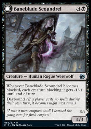 Baneblade Scoundrel (Innistrad: Midnight Hunt) Trading Card