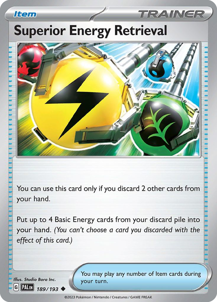 Superior Energy Retrieval (189/193) - Paldea Evolved Pokémon Card