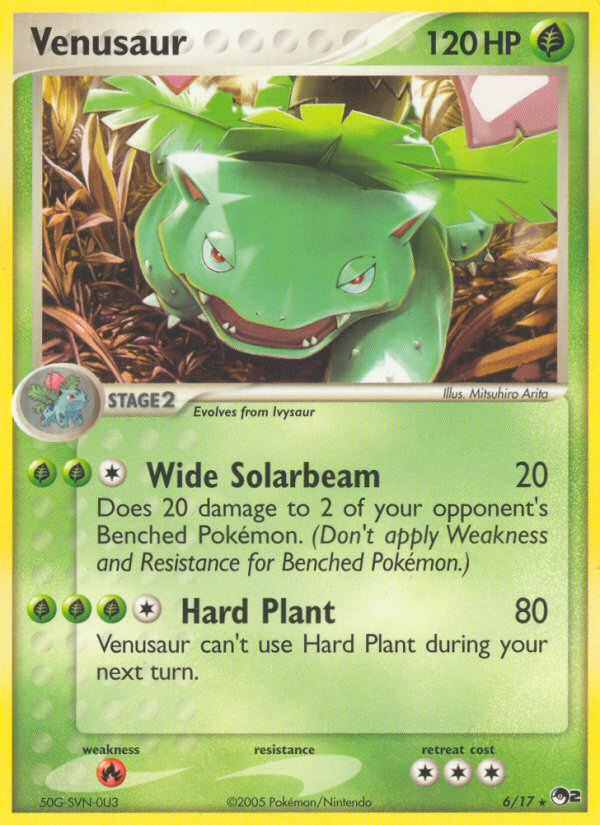 Venusaur (6/17) - POP Series 2 Pokémon Card