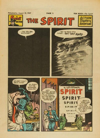 Spirit Section #8/31/1947 Comic