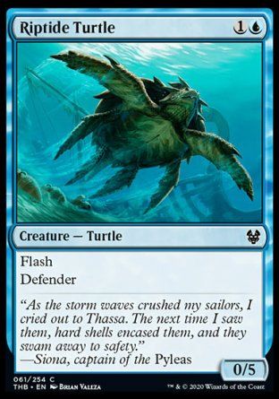 Riptide Turtle (Theros Beyond Death) Trading Card