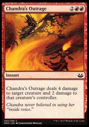 Chandra's Outrage (Modern Masters 2017) Trading Card