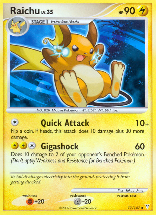 Raichu (77/147) - Supreme Victors Pokémon Card