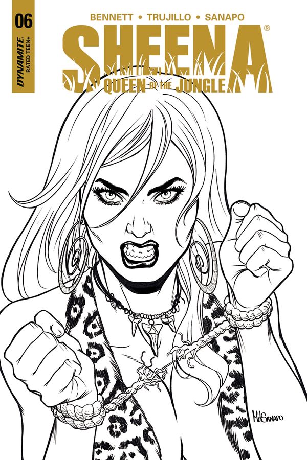 Sheena Queen of the Jungle #6 (Cover E 10 Copy Sanapo B&w Inc)