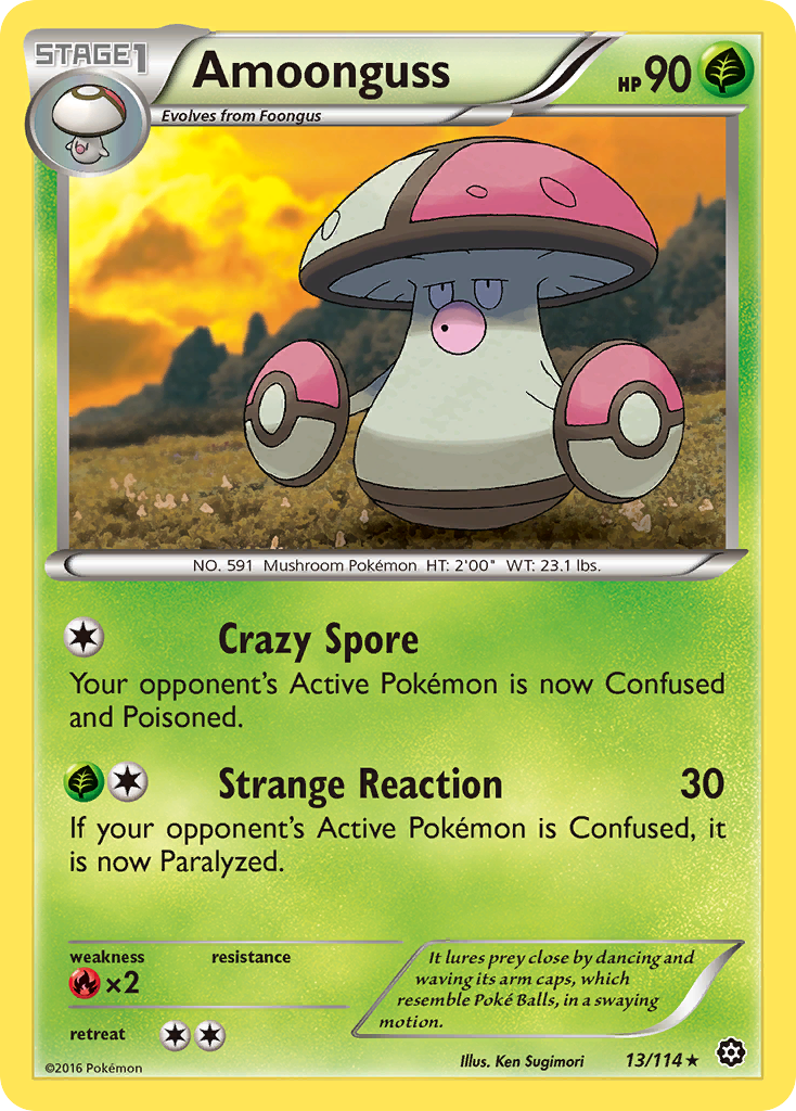 Amoonguss (13/114) - Steam Siege Pokémon Card