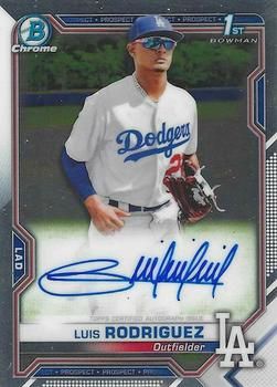 Luis Rodriguez 2021 Bowman Chrome - Prospect Autographs Baseball #CPA-LR Sports Card