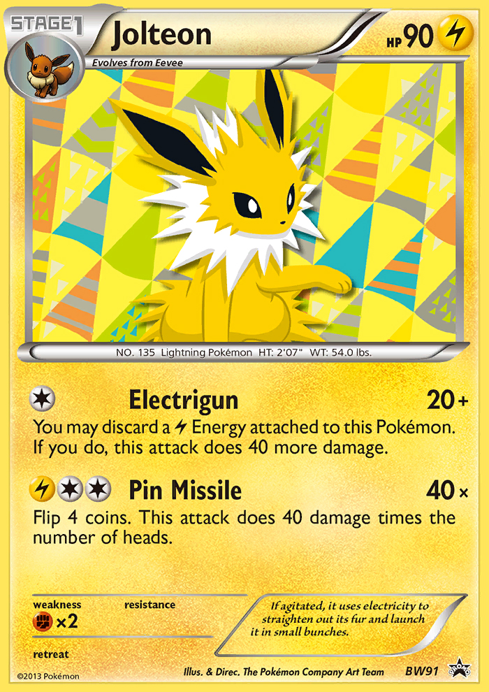 Jolteon (BW91) - BW Black Star Promos Pokémon Card