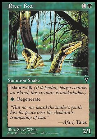 River Boa (Visions) Trading Card