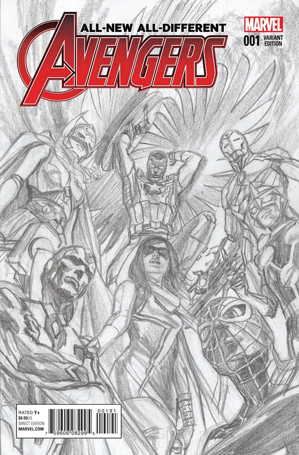 All New All Different Avengers #1 (Ross Sketch Variant)
