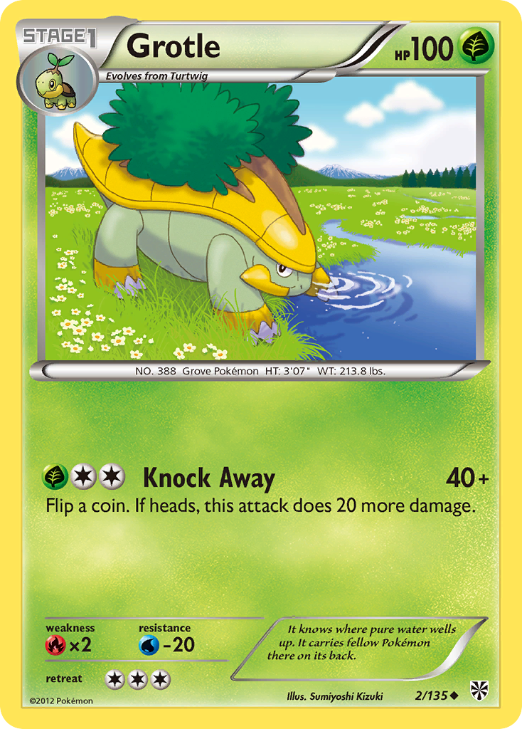 Grotle (2/135) - Plasma Storm Pokémon Card