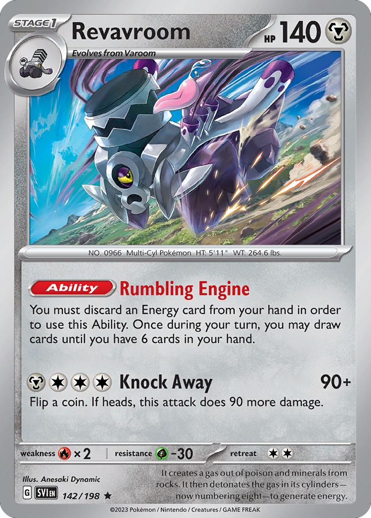 Revavroom (142/198) - Scarlet & Violet Pokémon Card