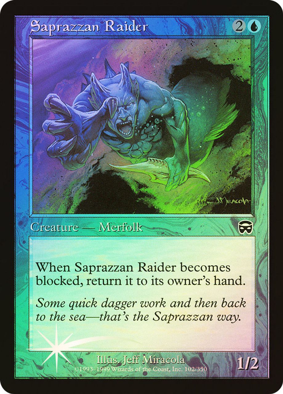 Saprazzan Raider (Mercadian Masques - Foil) Trading Card