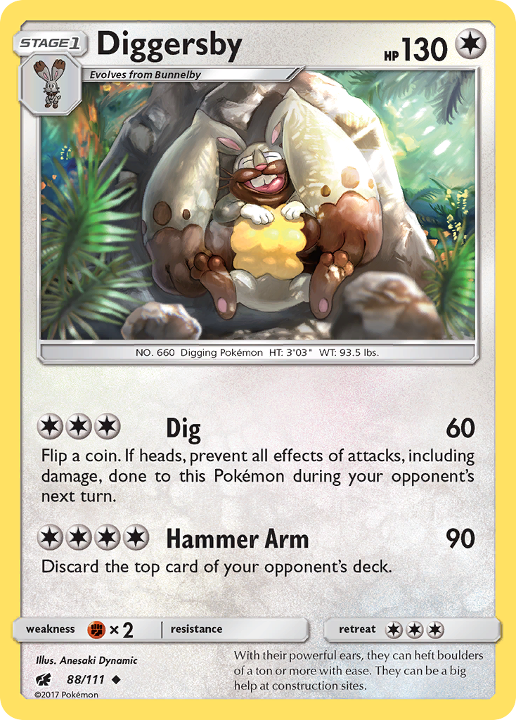 Diggersby (88/111) - Crimson Invasion Pokémon Card