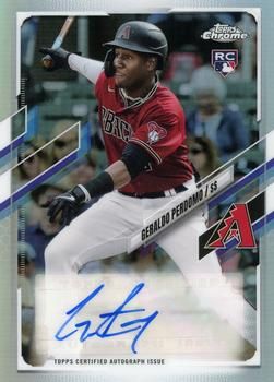 Geraldo Perdomo 2021 Topps Chrome Update - Autographs Baseball #CUSA-GP Sports Card