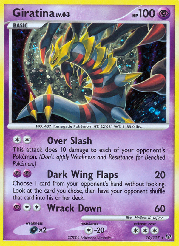 Giratina (10/127) - Platinum Pokémon Card