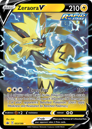 Zeraora V (53/198) - Chilling Reign