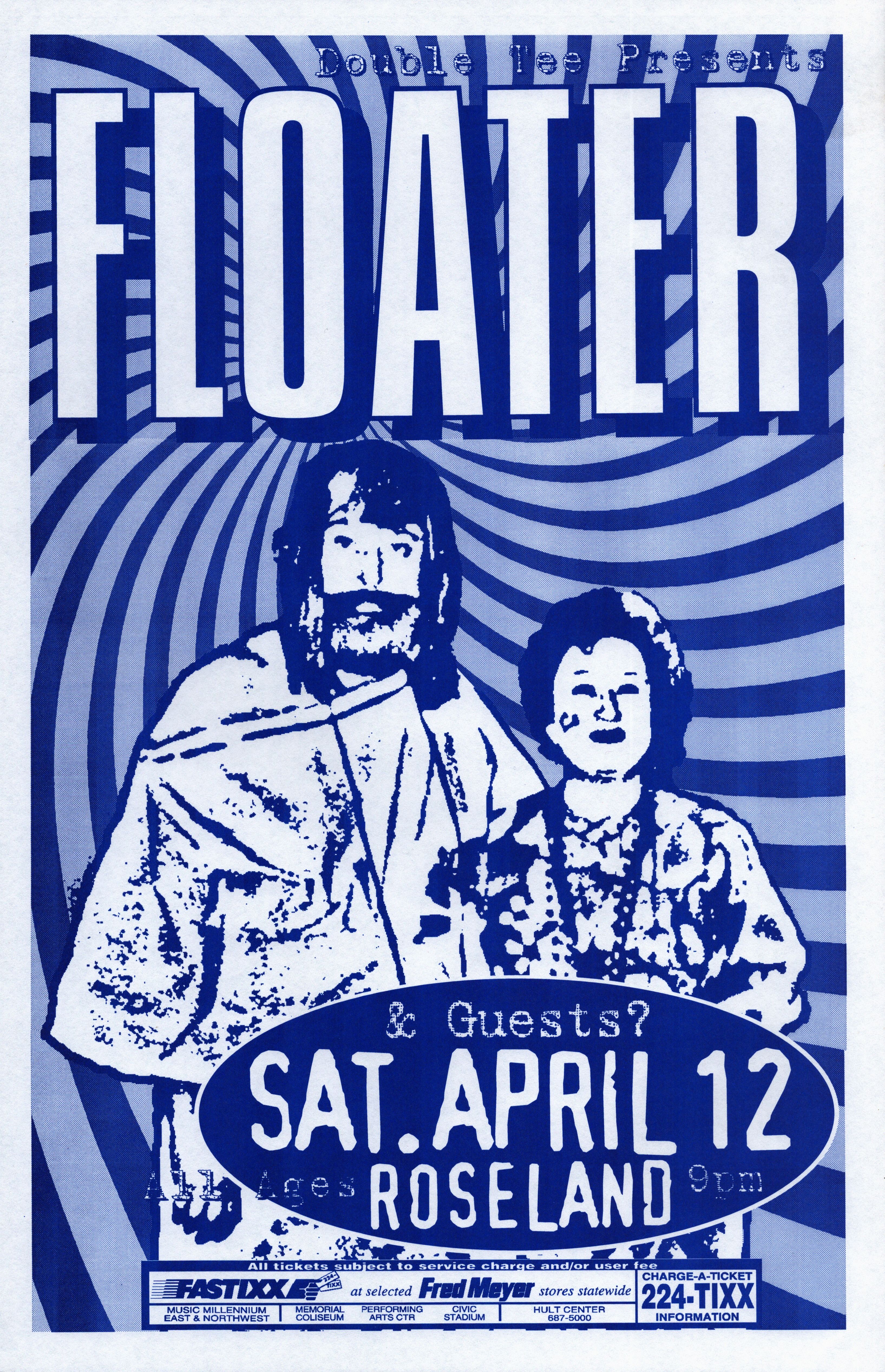 MXP-193.3 Floater Roseland Theater 1999 Concert Poster