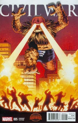 Civil War #5 (Cassaday Kirby Monster Variant)