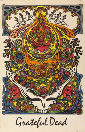 Grateful Dead Fan Art Poster 1986