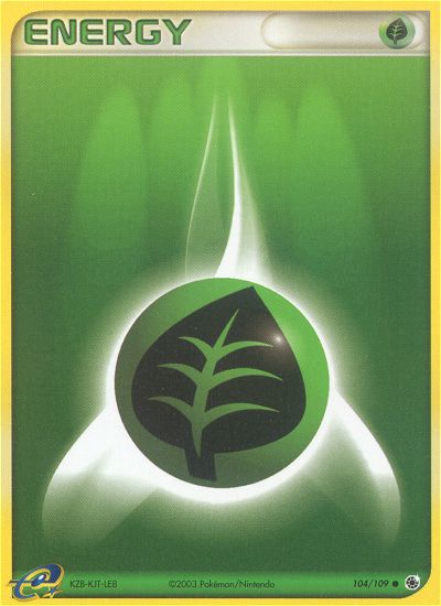 Grass Energy (104/109) - Ruby & Sapphire Pokémon Card