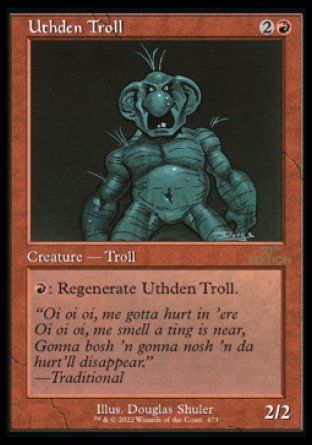 Uthden Troll (Magic 30th Anniversary Edition - Old Frame) Trading Card