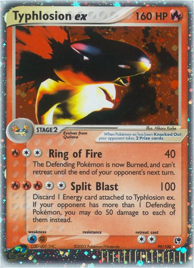 Typhlosion ex (99/100) - Sandstorm Pokémon Card