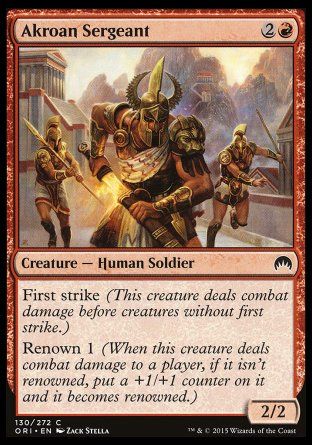 Akroan Sergeant (Magic Origins) Trading Card