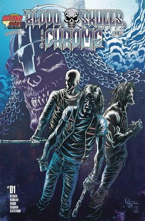 Blood Skulls And Chrome #1 (Free 5 Copy Kyle Hotz Variant Cover)