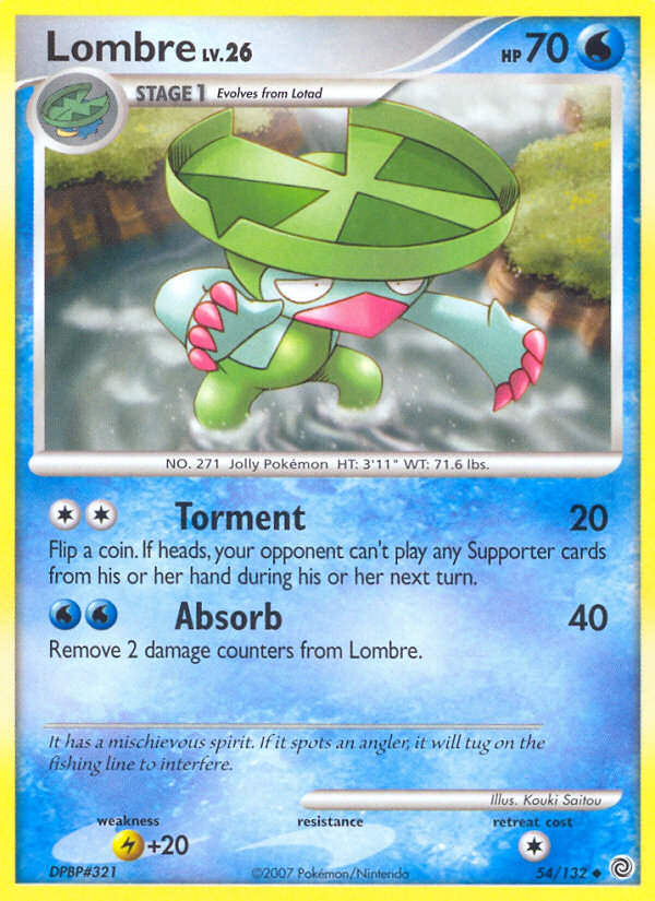 Lombre (54/132) - Secret Wonders Pokémon Card