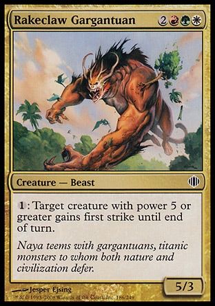 Rakeclaw Gargantuan (Shards of Alara) Trading Card