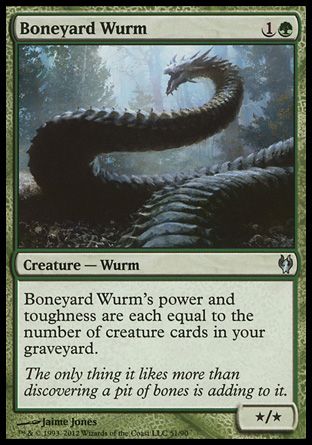 Boneyard Wurm (Izzet vs. Golgari) Trading Card