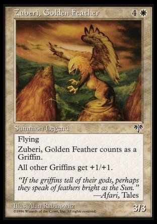 Zuberi, Golden Feather (Mirage) Trading Card