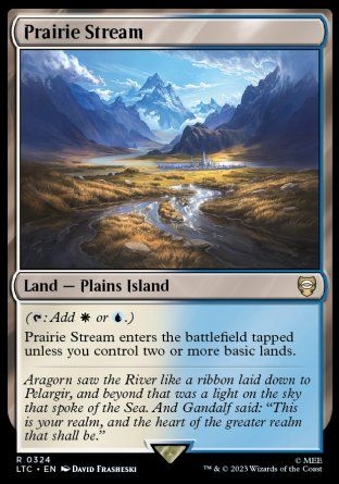 Prairie Stream (The Lord of the Rings Commander Decks) Trading Card