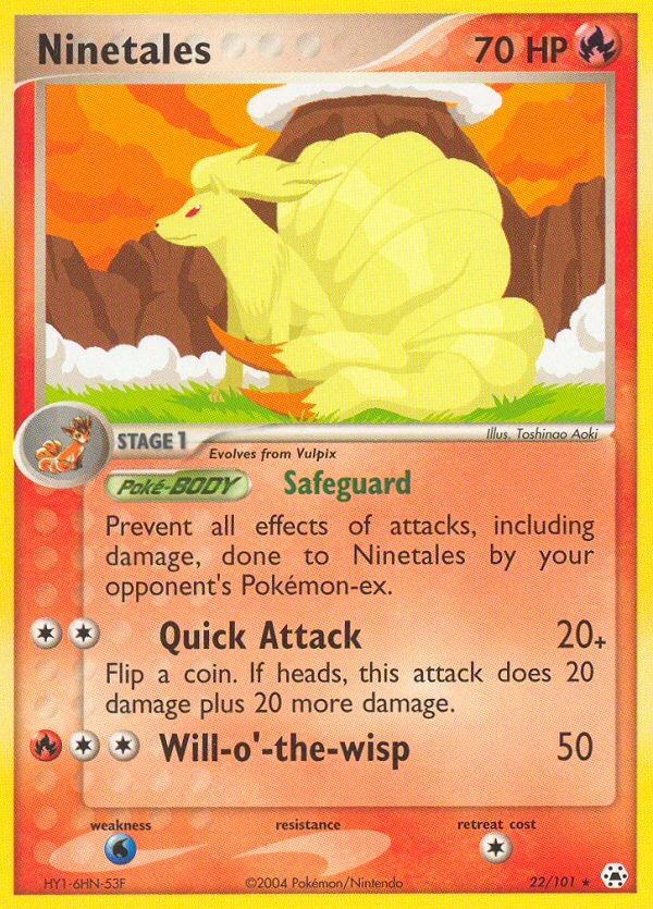 Ninetales (22/101) - Hidden Legends Pokémon Card