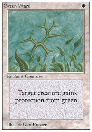 Green Ward (Unlimited) Trading Card