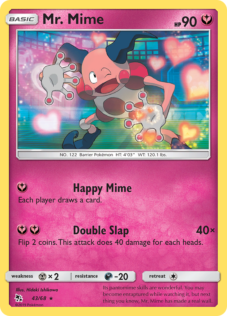 Mr. Mime (43/68) - Hidden Fates Pokémon Card