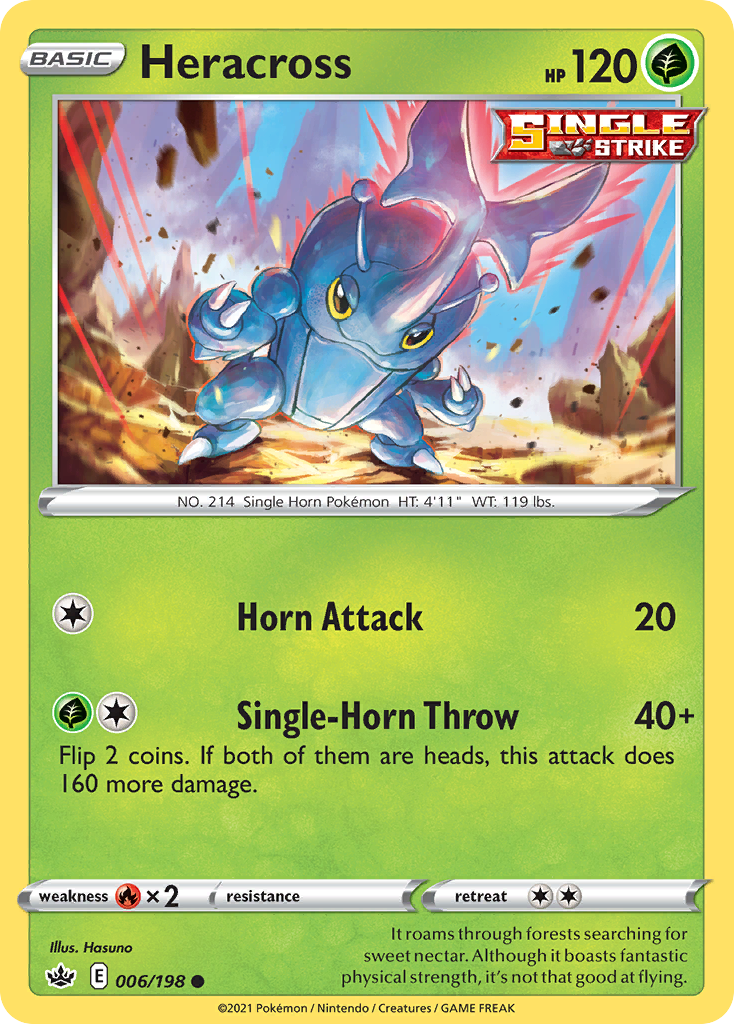 Heracross (6/198) - Chilling Reign Pokémon Card