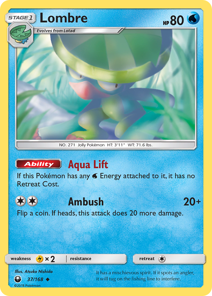 Lombre (37/168) - Celestial Storm Pokémon Card