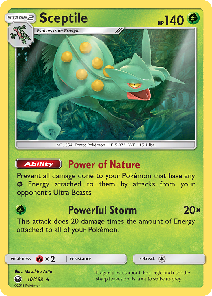 Sceptile (10/168) - Celestial Storm Pokémon Card