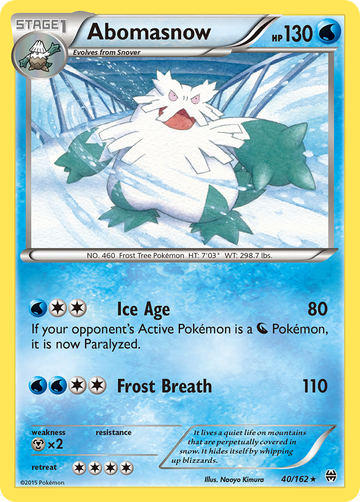 Abomasnow (40/162) - BREAKthrough Pokémon Card