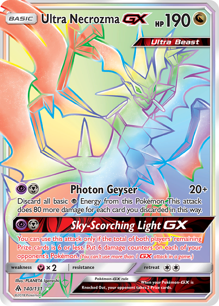 Ultra Necrozma GX (140/131) - Forbidden Light Pokémon Card