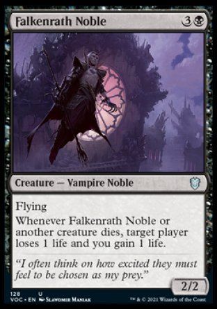 Falkenrath Noble (Innistrad Crimson Vow Commander Decks) Trading Card