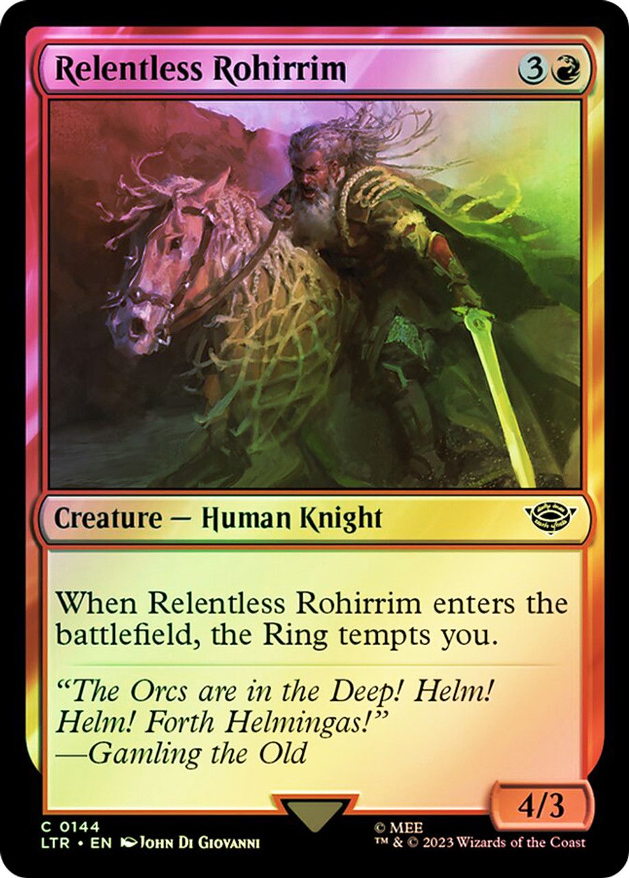 Relentless Rohirrim (The Lord of the Rings - Foil) Trading Card