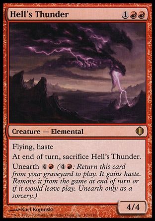 Hell's Thunder (Shards of Alara) Trading Card