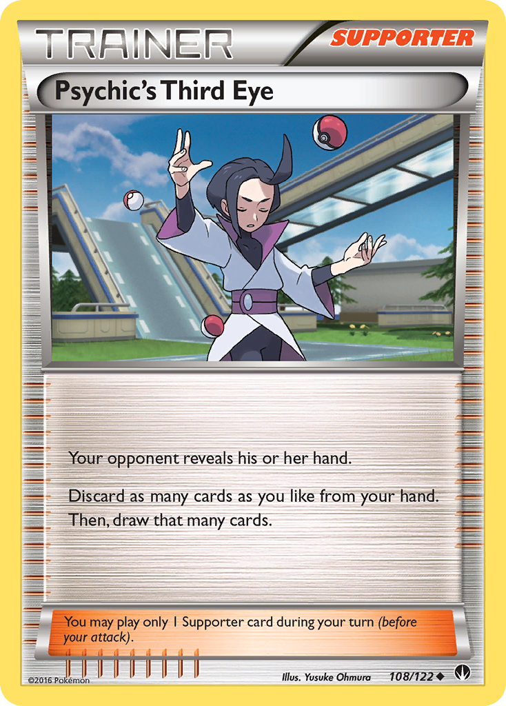 Psychic's Third Eye (Trainer: Supporter) (108/122) - BREAKpoint Pokémon Card