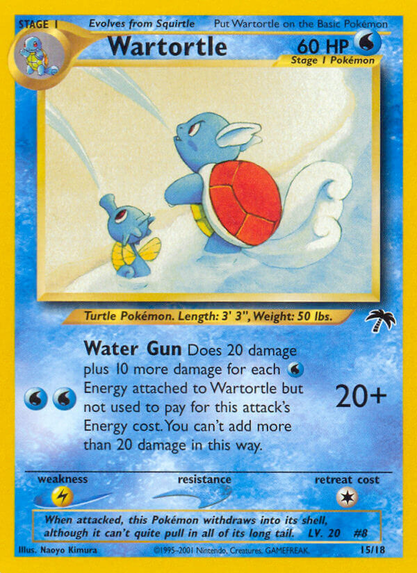 Wartortle (15/18) - Southern Islands Pokémon Card