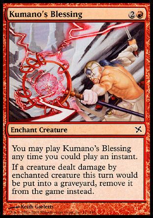 Kumano's Blessing (Betrayers of Kamigawa) Trading Card