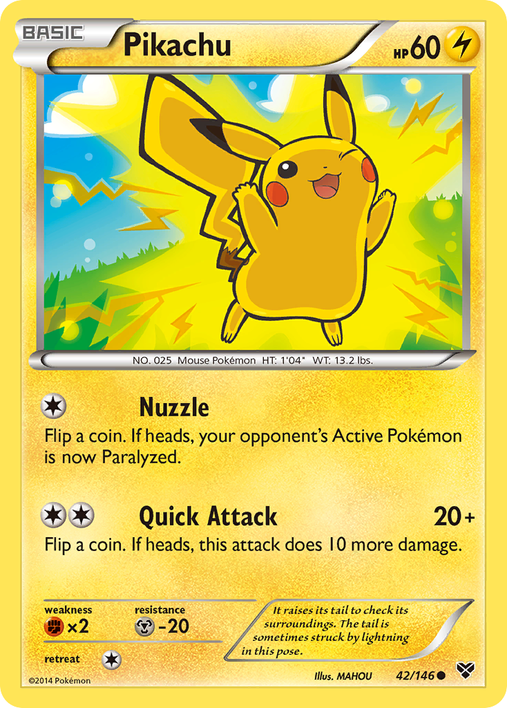 Pikachu (42/146) - XY Pokémon Card